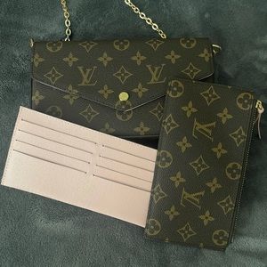 LV Wallet on Chain Inserts